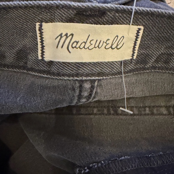 Madewell Faded Black Denim Mini Skirt - Picture 6 of 8